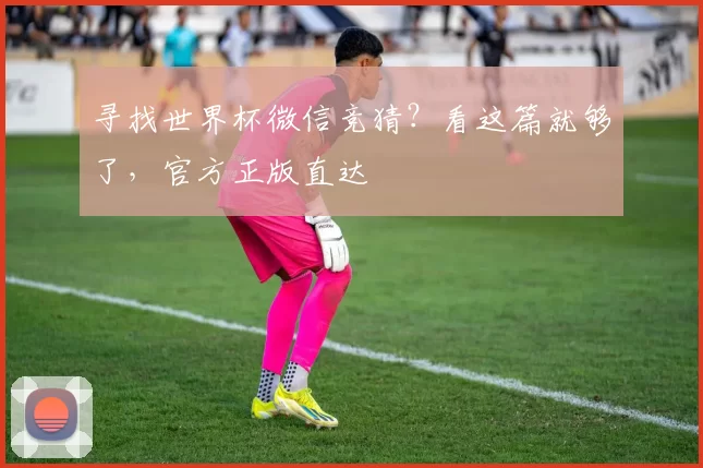 寻找世界杯微信竞猜？看这篇就够了，官方正版直达