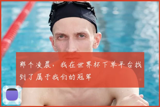 那个凌晨,我在世界杯下单平台找到了属于我们的冠军